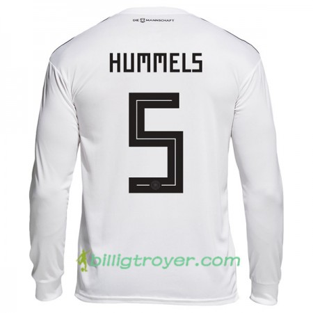 Billige Fotballdrakter Tyskland Hummels 5 VM 2018 Hjemmedraktsett Langermet